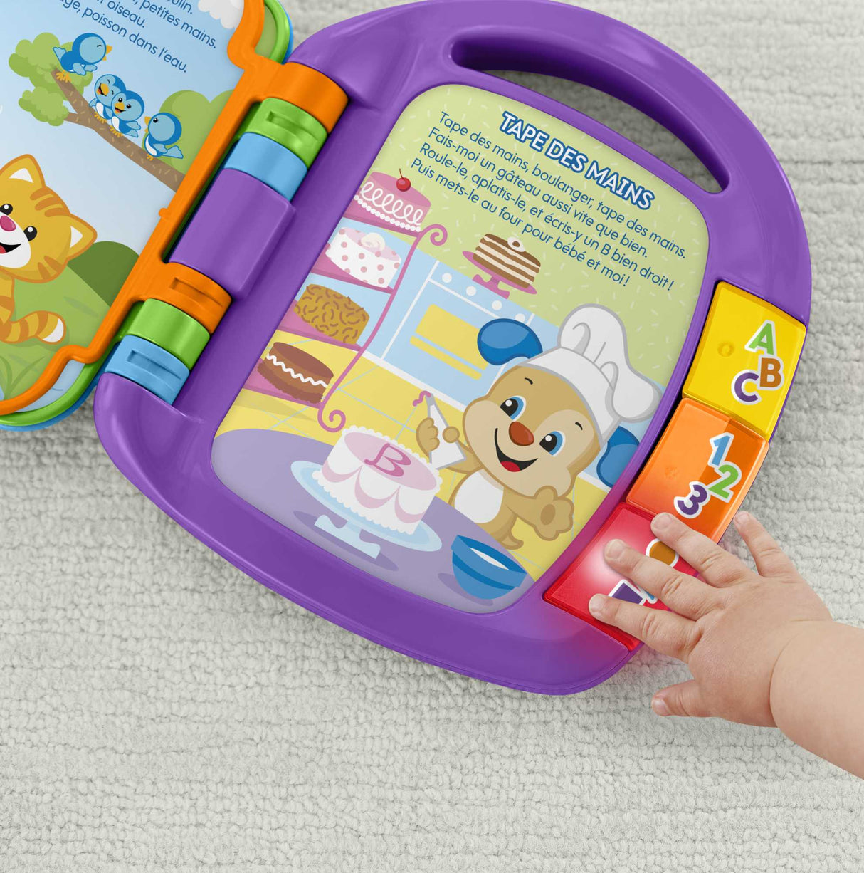 Fisher-Price - Livre Interactif Comptines - Livre bébé - 6 mois et + CDH39