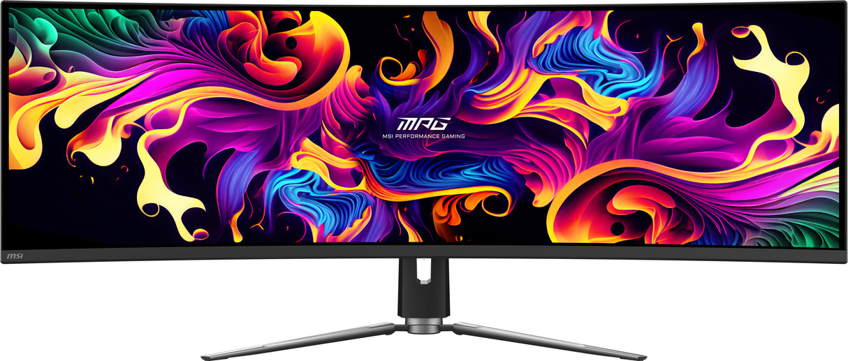 Ecran PC Gamer incurvé - MSI - 49 - DQHD - 144Hz - Dalle QD-OLED - 0,03ms - Ajustable en hauteur - MPG 491CQP QD-OLED