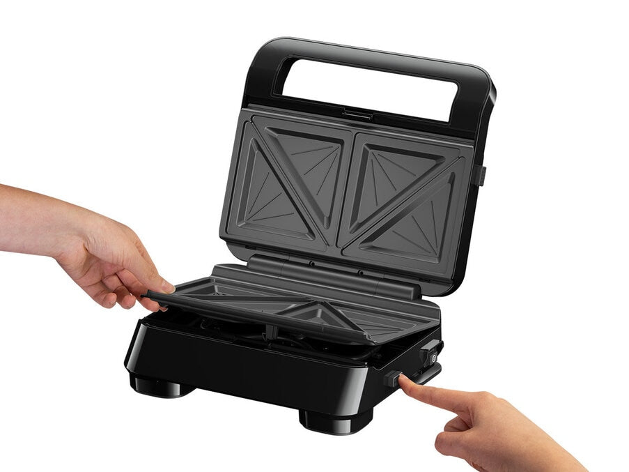 Grill - BRAUN - Sandwich Maker 5 SM5005 - 800 W - Inox / Noir