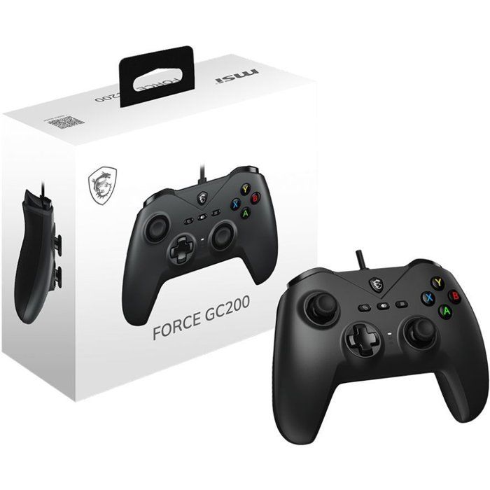 Manette de jeu - PC - FORCE GC200 - Filaire - Noir - MSI