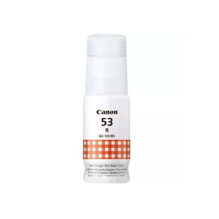 Bouteille d'encre - CANON - GI-53R - Rouge - CompatibilitÈ PIXMA G650 et G550 - (4717C001)