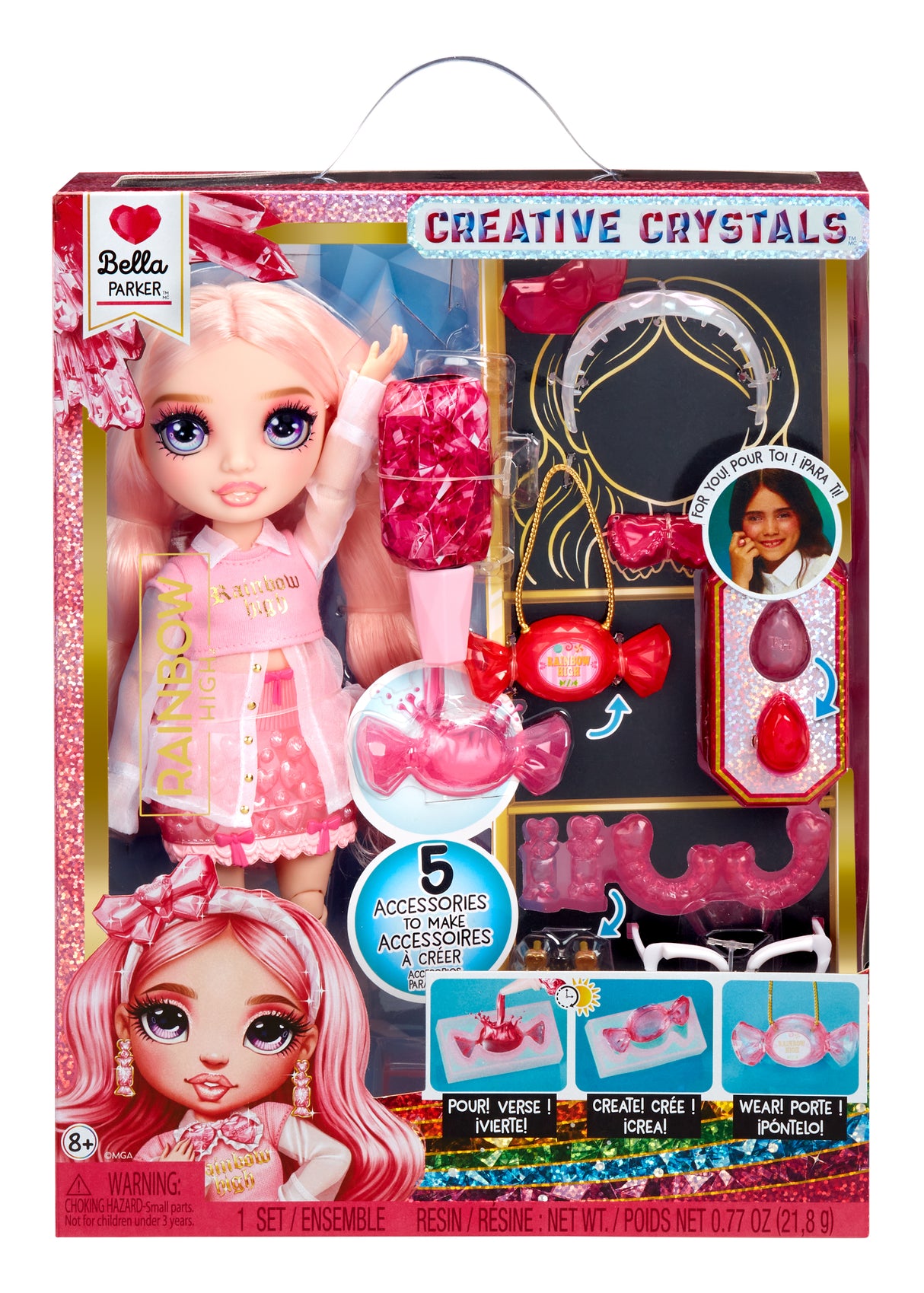 Rainbow High Cristal Poupée Mannequin 27 cm - Bella