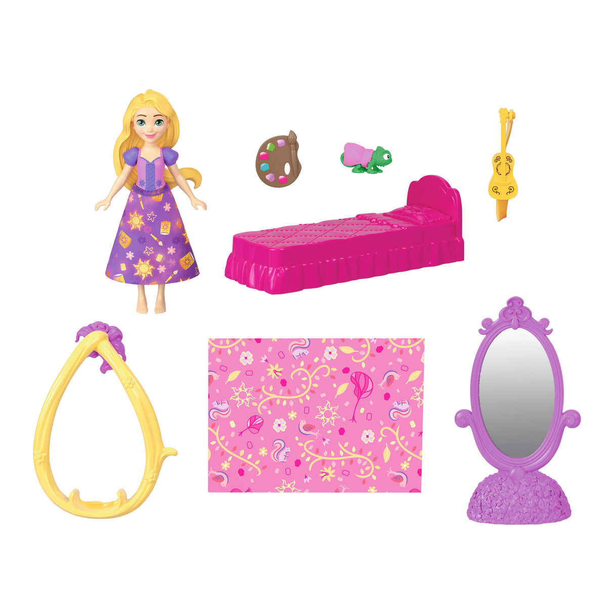 Disney - La Tour de Raiponce - Histoires a Empiler - Coffret avec poupée - Disney Princess - JDP61