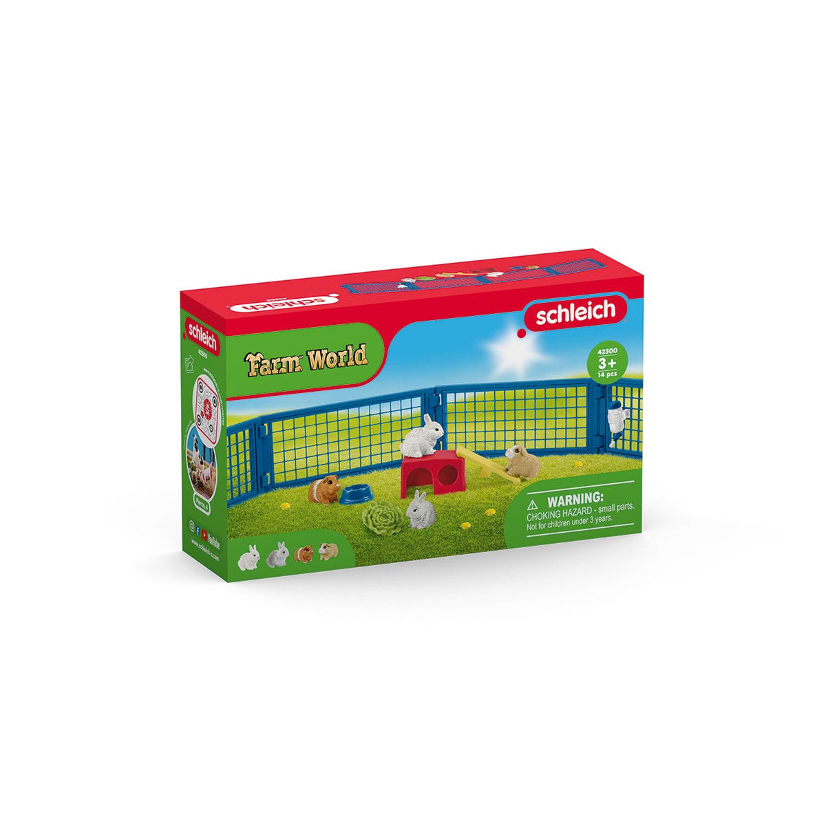 Maison pour lapin et cochons d'inde, coffret figurine et accessoires, Cadeau pour Garçons et Filles - Jouet 3 Ans et + -schleich