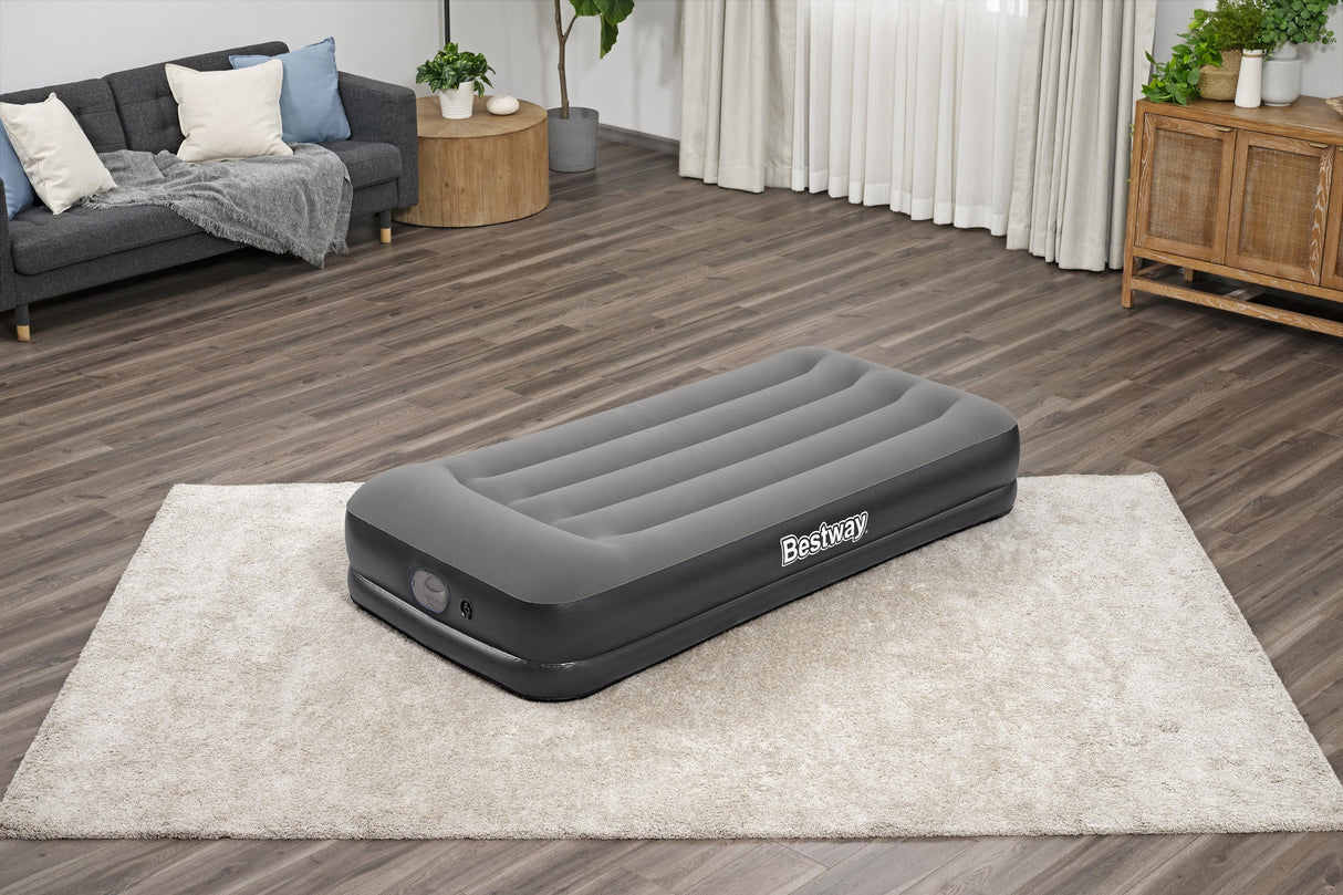 Matelas gonflable - BESTWAY - 671BT - Tritech Twin - 1 personne, pompe USB intégrée, 1,91 m x 97 cm x 36 cm