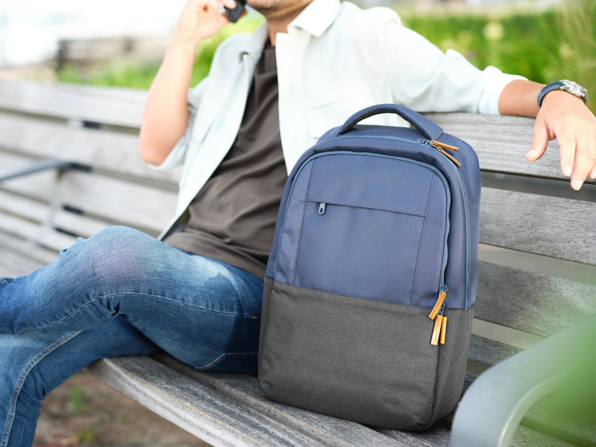 Sac � Dos Ordinateur portable Trust Lisboa 16"max (Bleu)