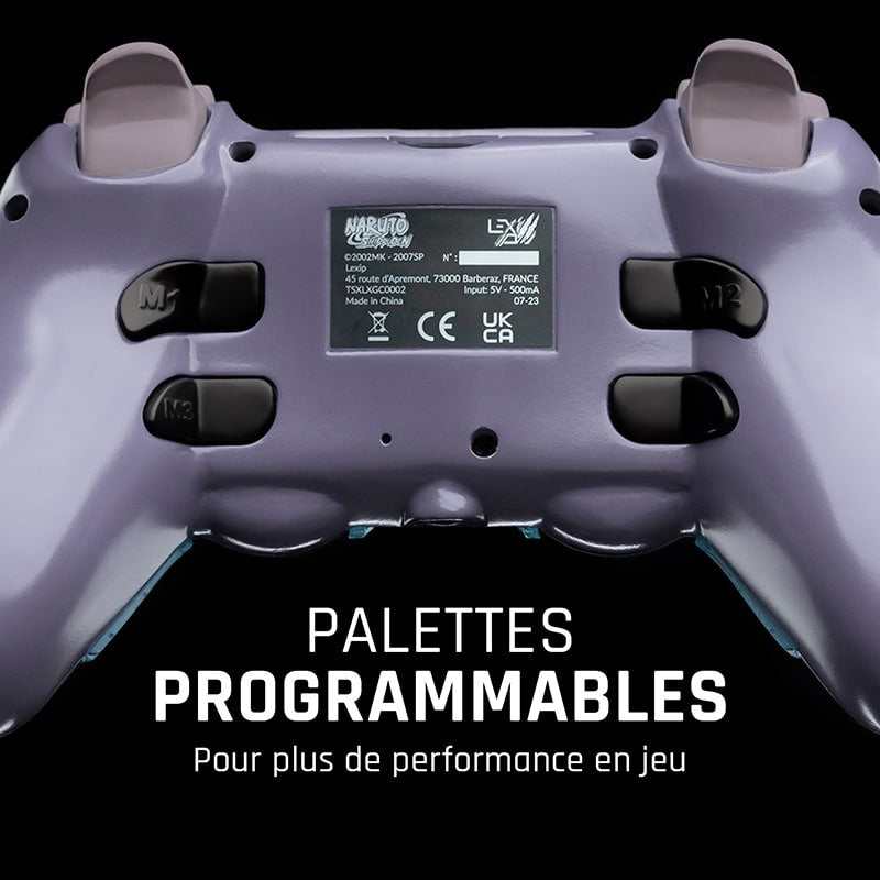 Manette de jeu sans fil Lexip Tsume Naruto Shippuden Kakashi Kamui (Noir)