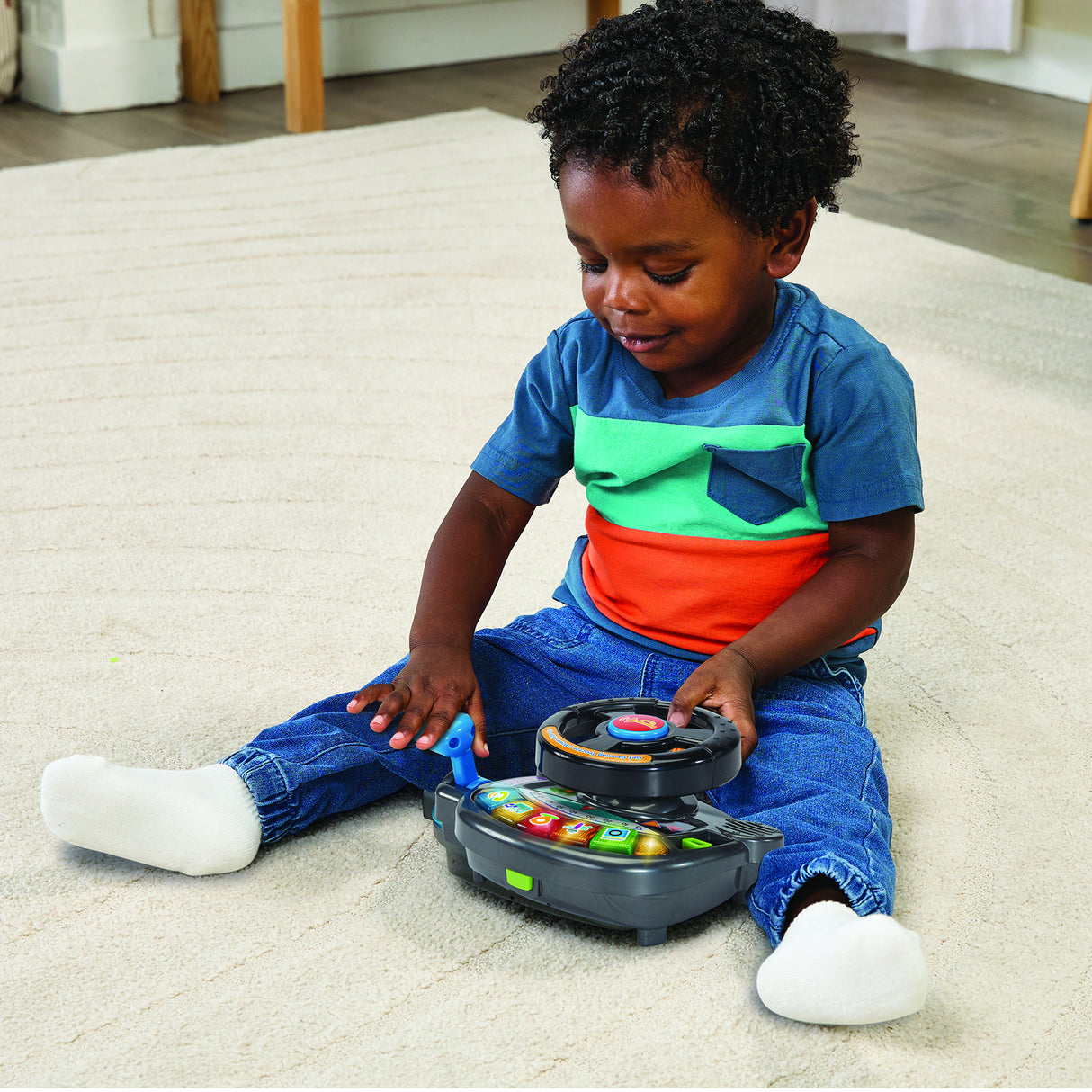 VTECH BABY - SUPER TRACTEUR MAGI TONDEUSE -Evolutif 3 en 1- Multicolore