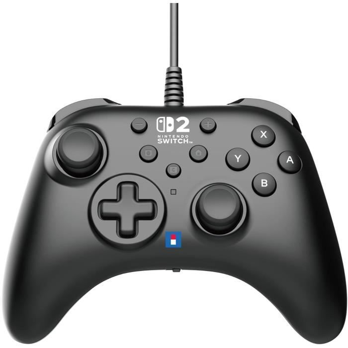 Manette filaire - HORI - Horipad - Nintendo Switch et Switch 2 - Bouton Nintendo C - Boutons arriere programmables - Noir