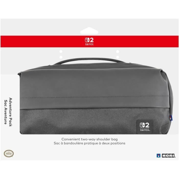 Sacoche de protection et transport - HORI - Nintendo Switch et Switch 2 - Rangement accessoires et jeux - Noir
