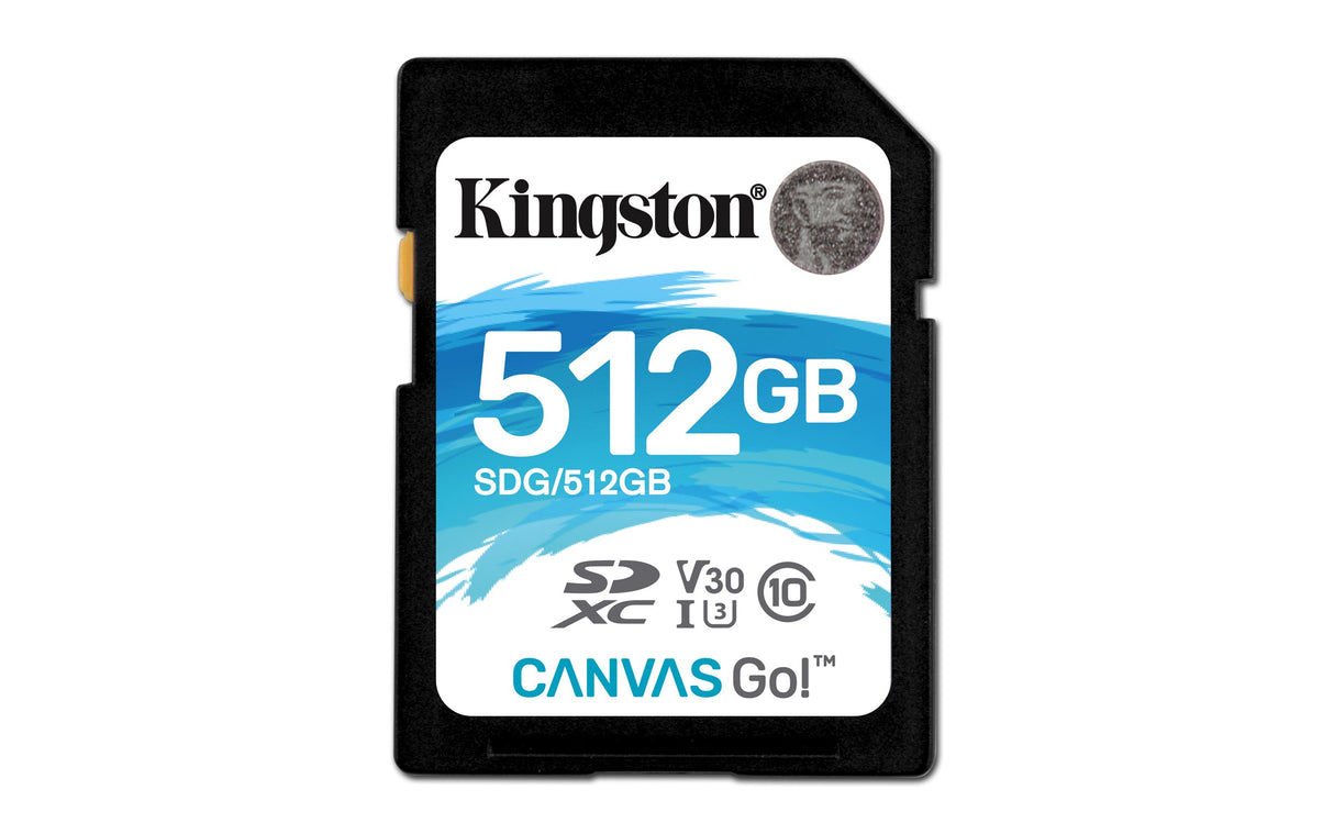 Carte m�moire SD Kingston Canvas Go! - 512Go