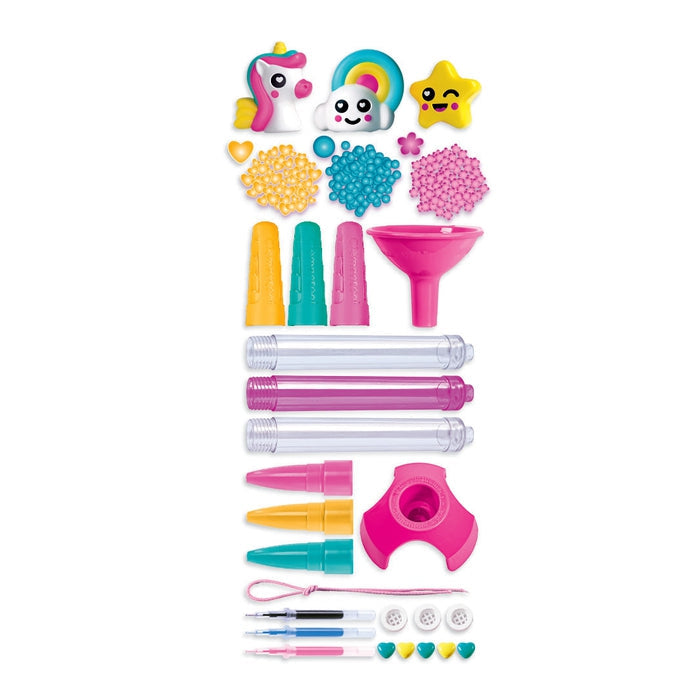 Clementoni - Créer tes stylos - Mini atelier des Stylos - Theme Fantaisie - 3 a créer - Des 6ans