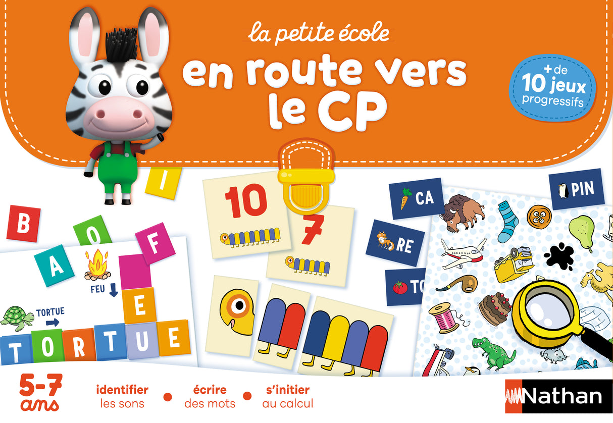 Coffret éducatif - NATHAN - La petite école - En route vers le CP ! - Jeux progressifs - Mixte