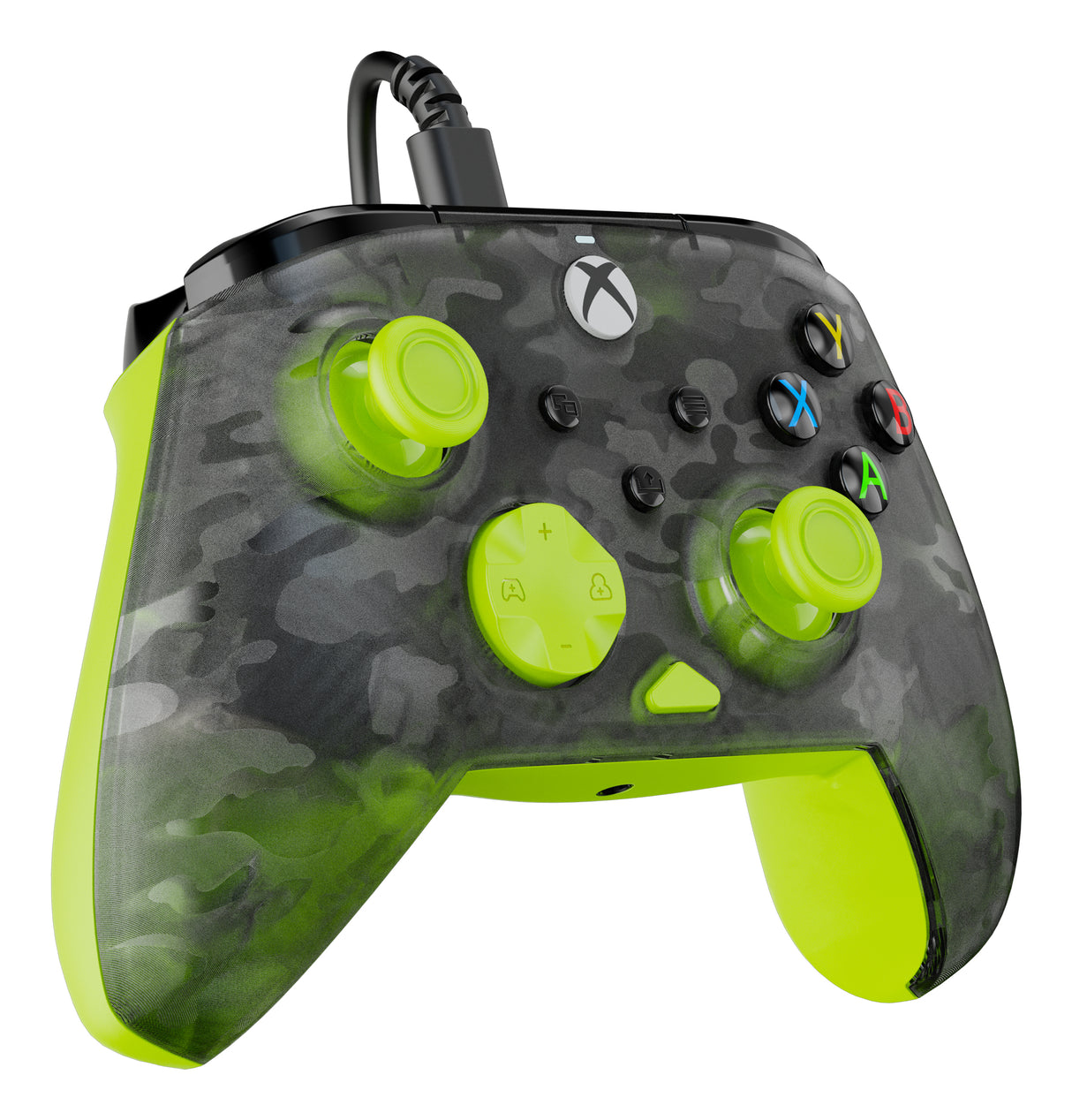 Manette de jeu - Xbox Series X|S, Xbox One et PC - Rematch Core - RGB - Filaire - Camouflage Noir / Jaune - TURTLE BEACH