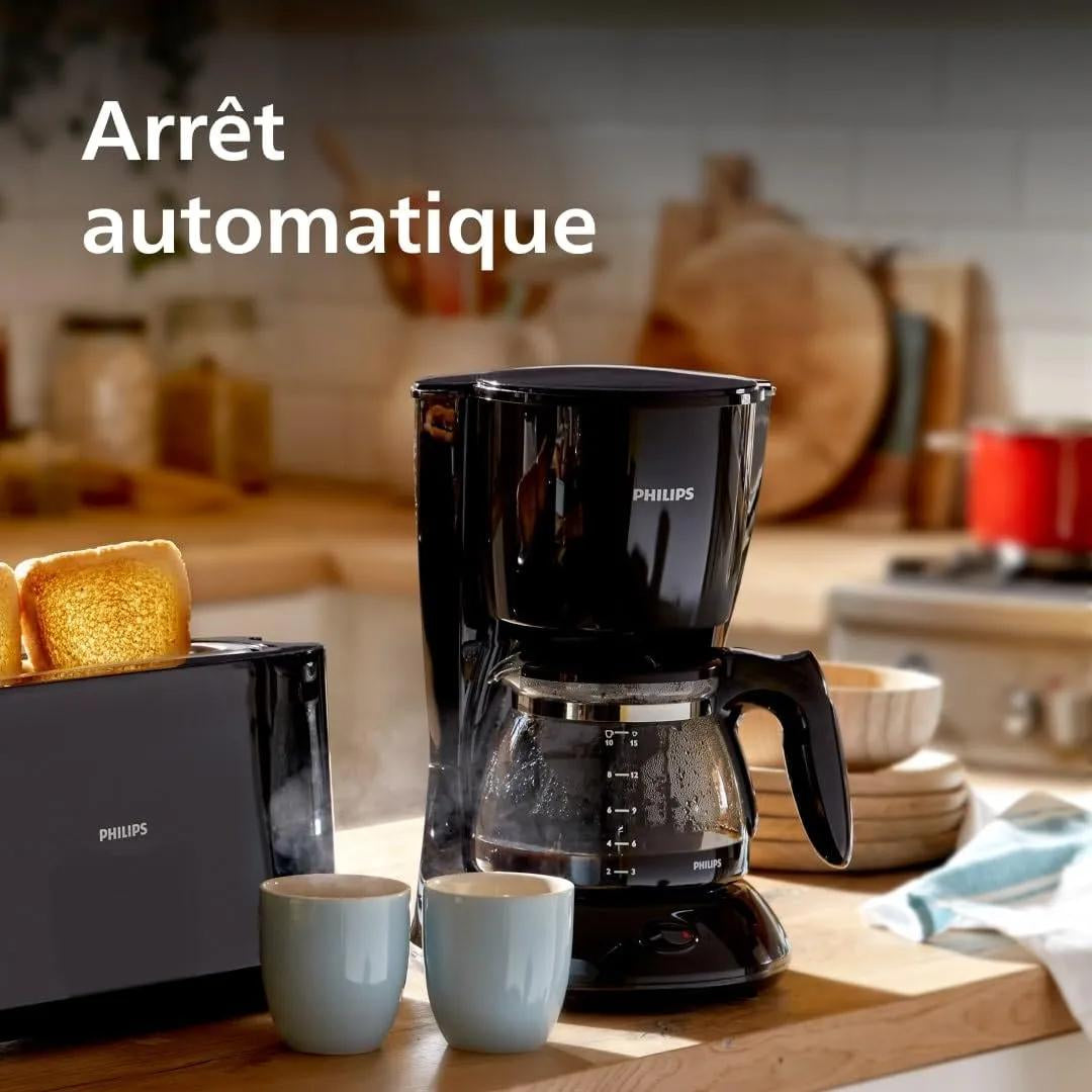 Cafetiere filtre - PHILIPS - HD7461/20 - Collection Daily - 1.2L - 1000W - Noir