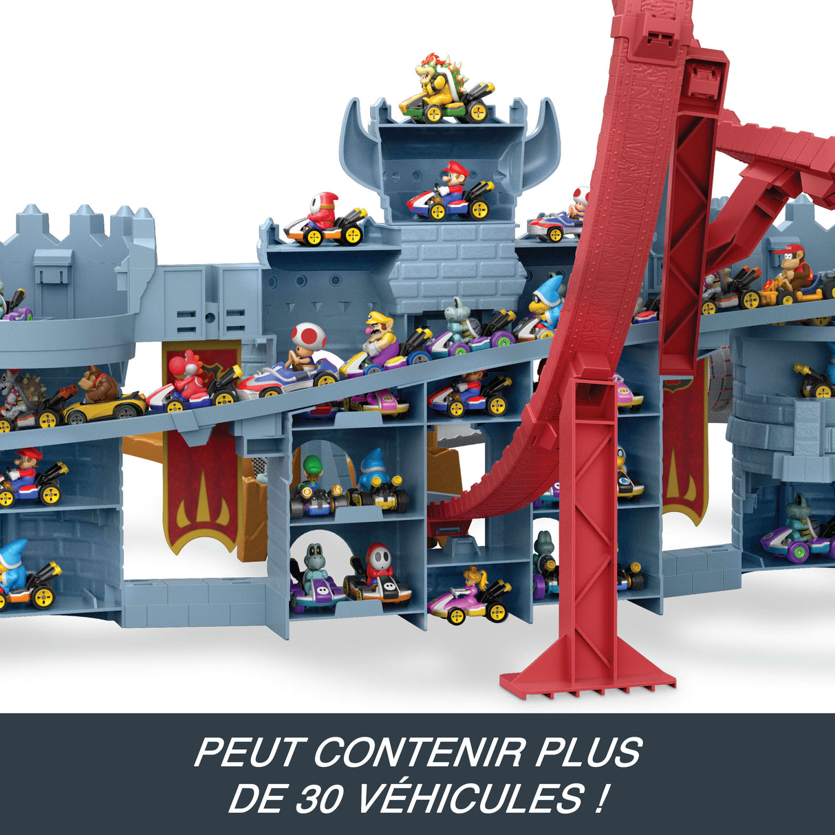 Hot Wheels - Coffret Mario Kart Château de Bowser - Avec véhicule Kamek - Hot Wheels - JHD24