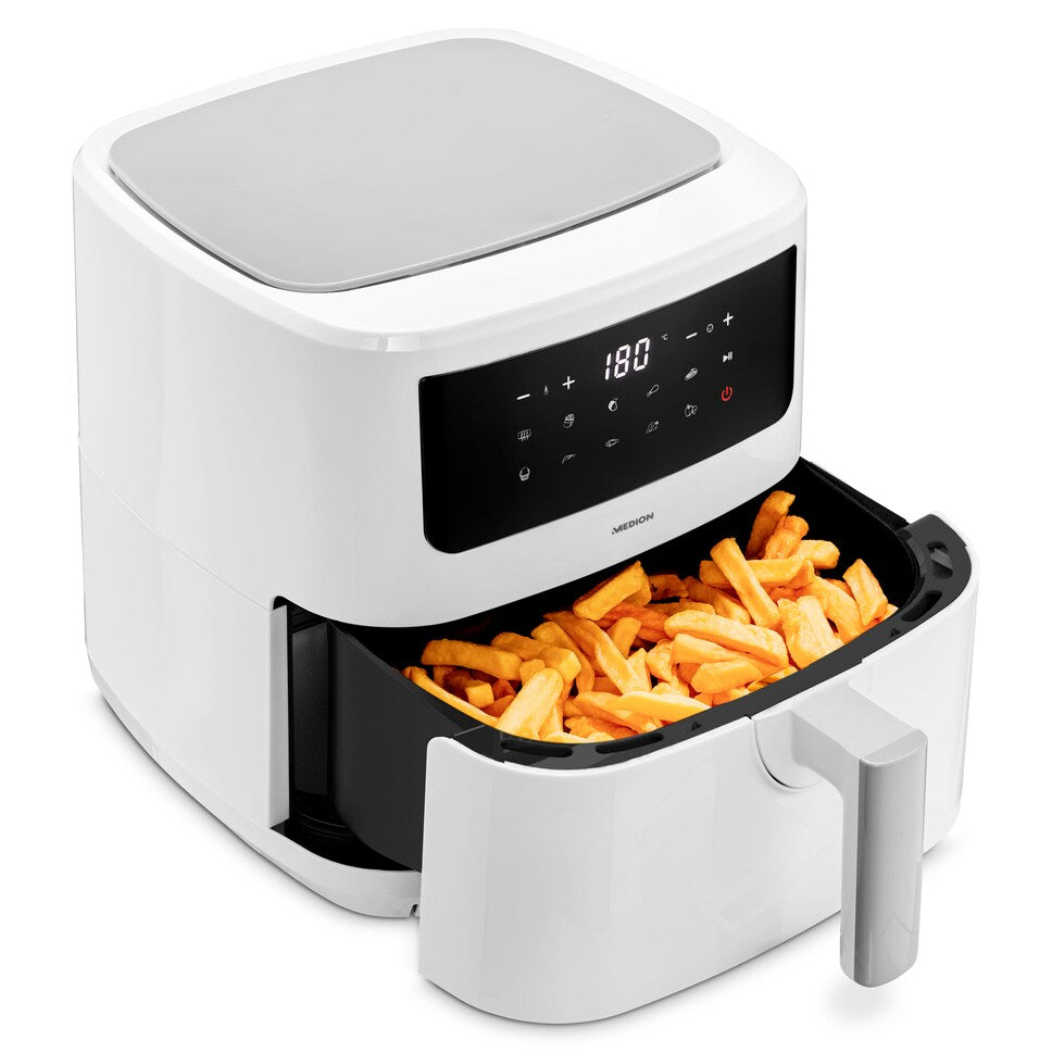 Friteuse a Air Chaud - MEDION - 50073000 - 2150 W - Ecran tactile - 9 programmes - Blanc