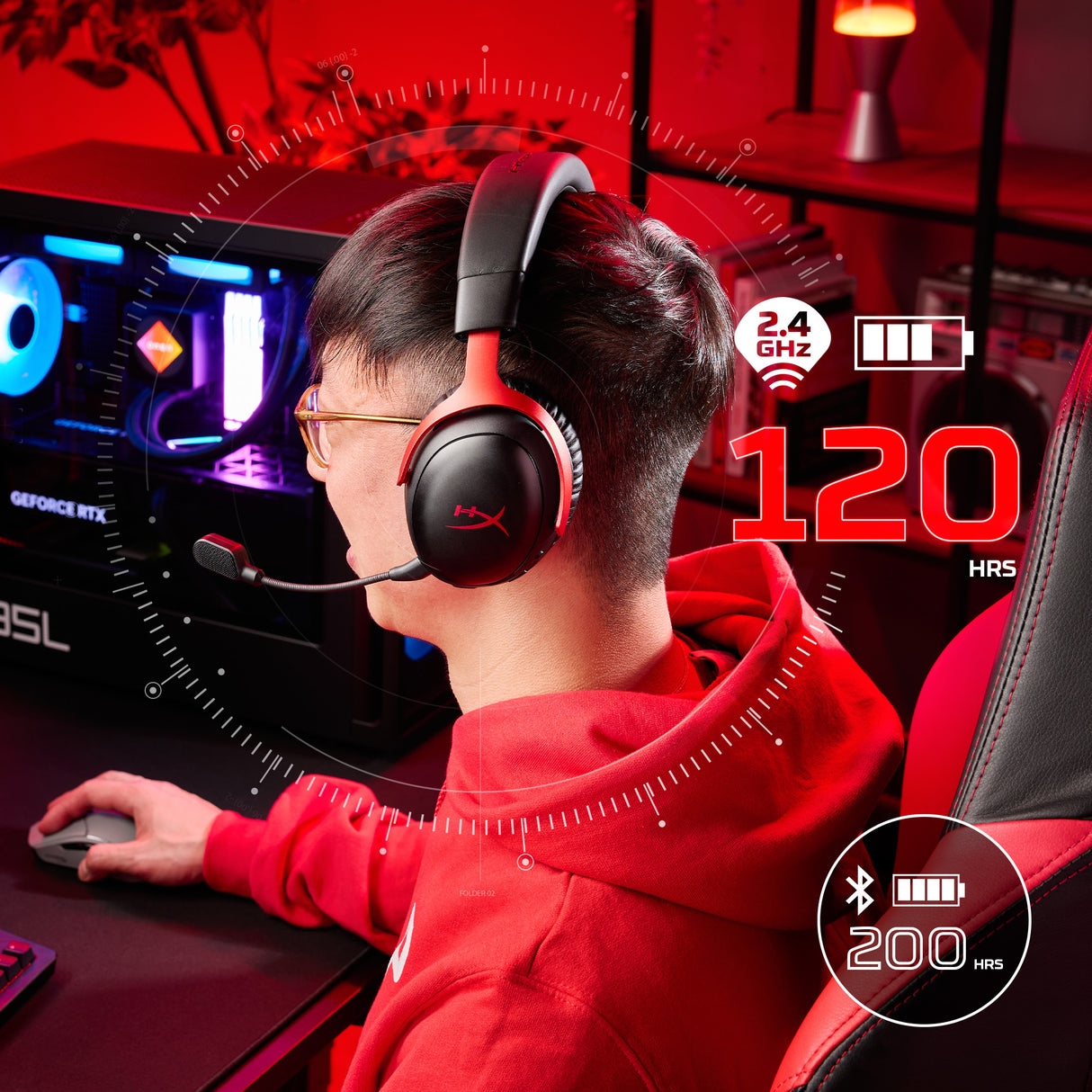 Casque Gamer Sans Fil - HyperX Cloud III S Wireless - pour PC et console