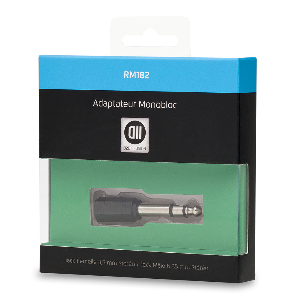 Adaptateur Jack 3.5mm femelle Jack 6.35mm m le