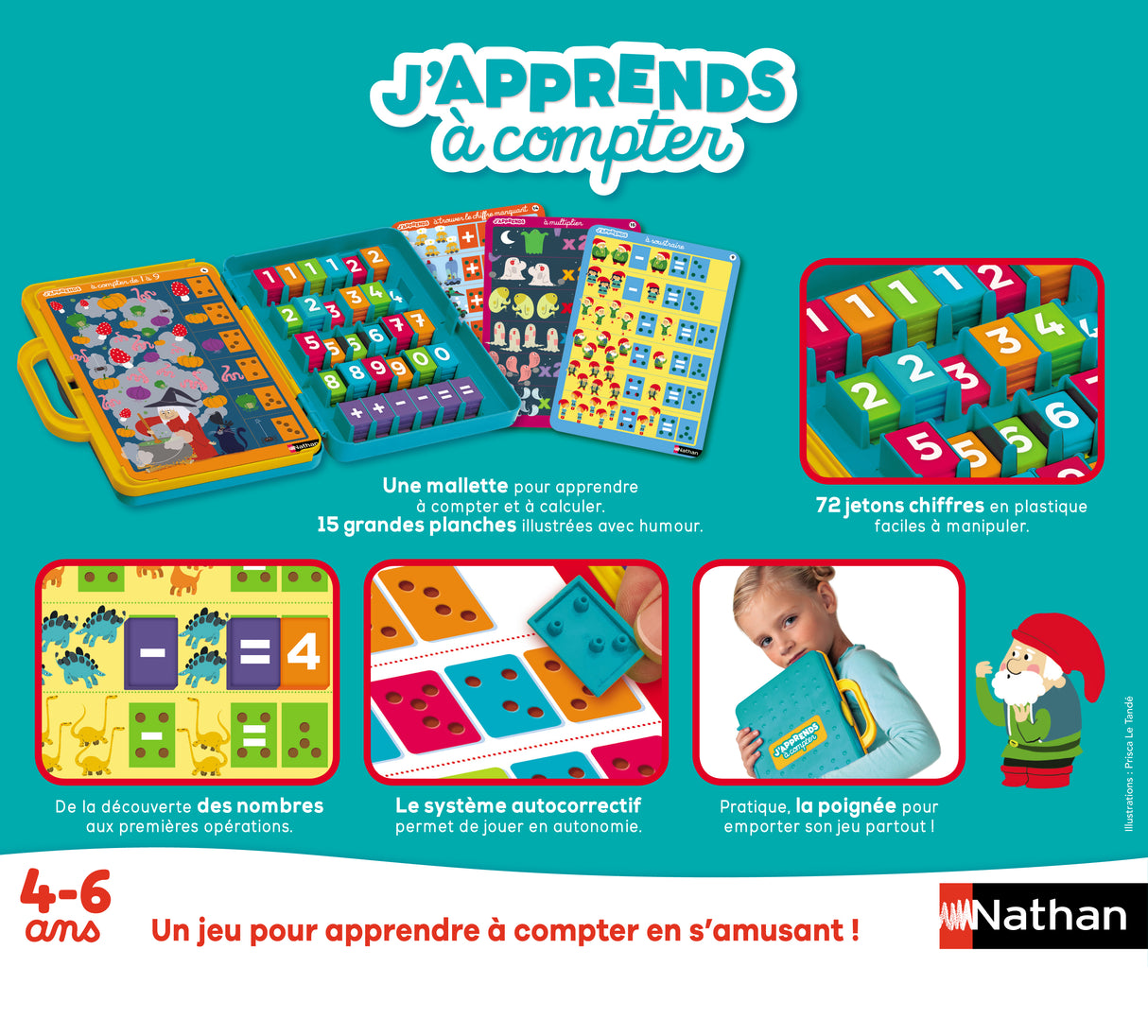 Jeu d'apprentissage - NATHAN - J'apprends a Compter