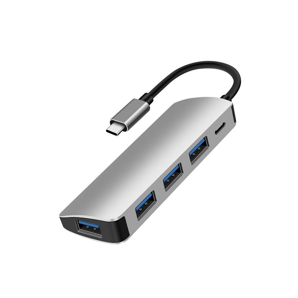 Hub USB C 5 ports 4 ports USB 3.1 gen 2 + 1 port USB C - Ports USB A = transfer