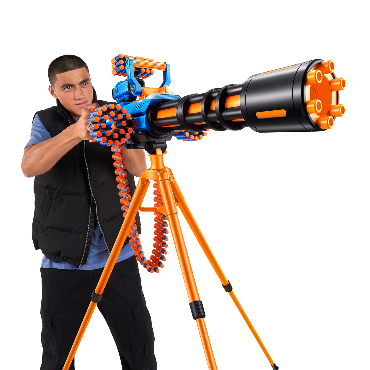 Pistolet sur trépied - ZURU XSHOT - Motorized Rage Fire - 72 fléchettes