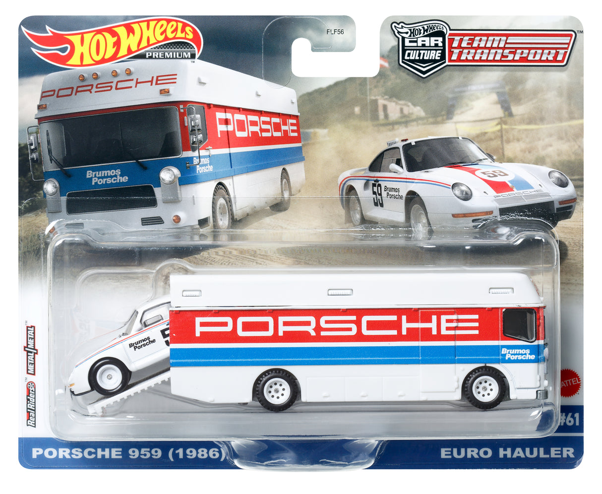 Hot Wheels - Véhicule et Transporteur (modele aléatoire) - Camion / Petite voiture - Des 3 ans FLF56
