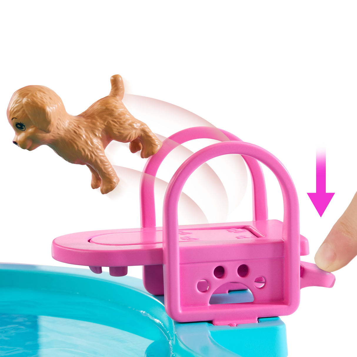 Barbie - Coffret Piscine de Reve - Toboggan et jacuzzi - Plus de 20 accessoires - Barbie - JFP01