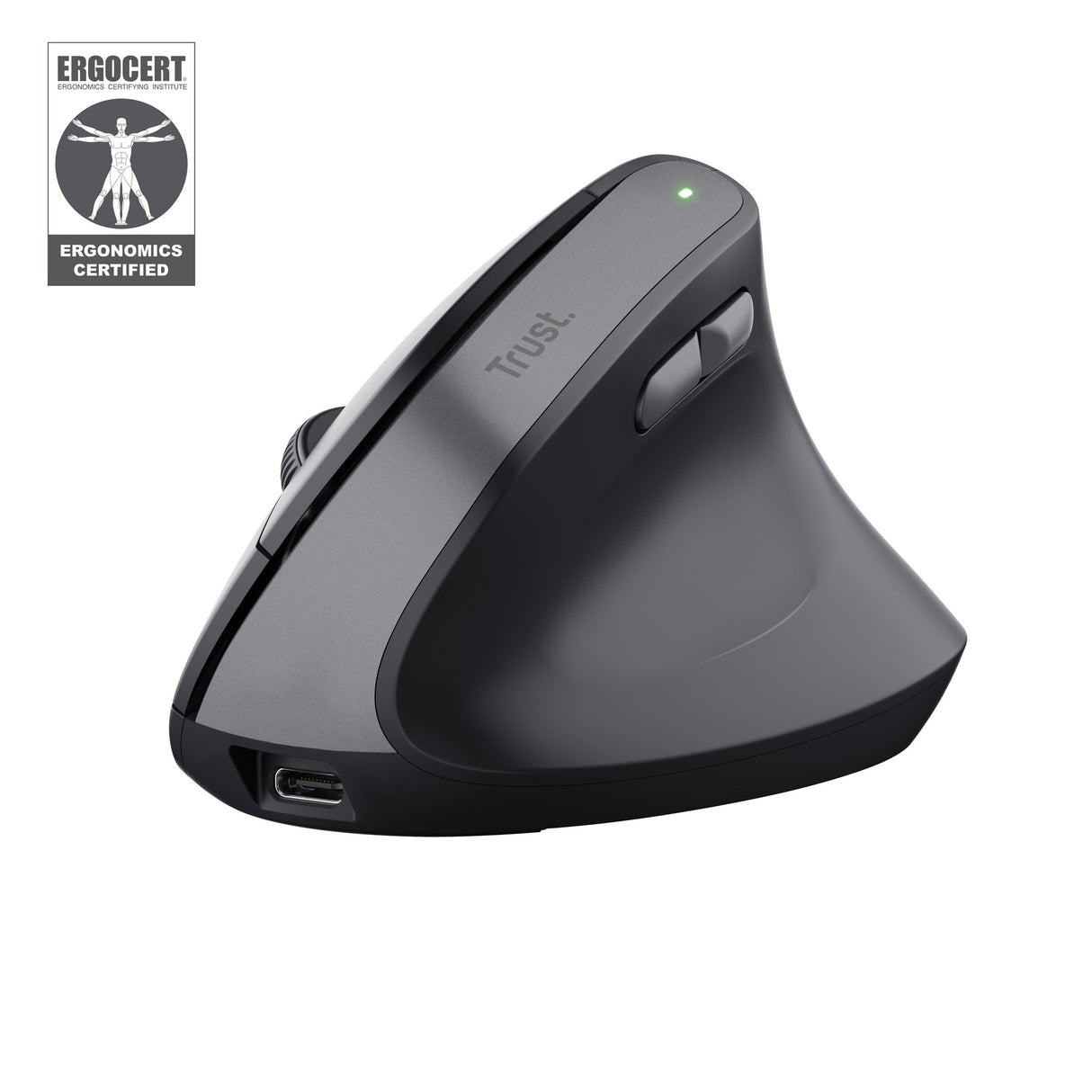 Souris sans fil ergonomique Trust Bayo II (Noir)