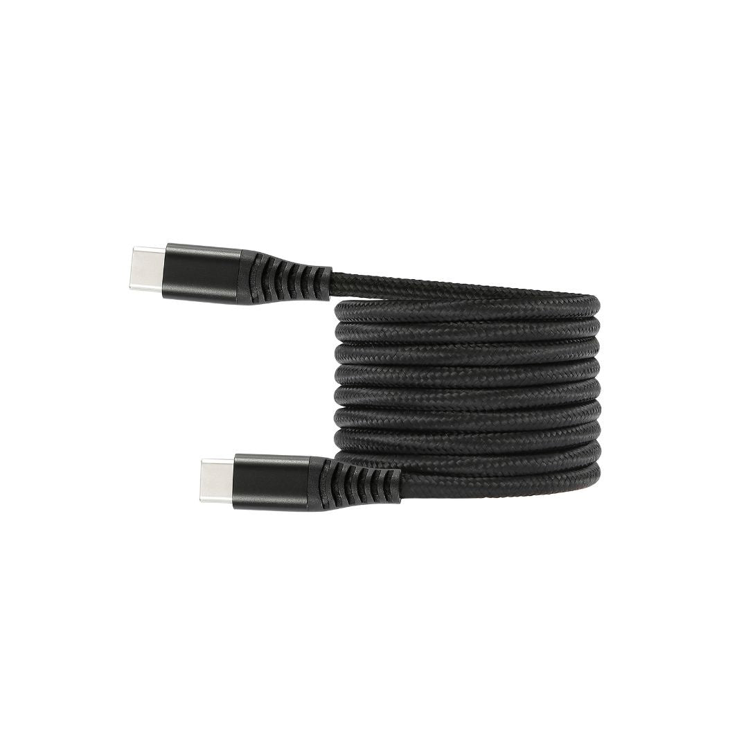 WE C ble USB-C m le/USB-C m le/m le en nylon tressé 1.50m - Charge 100W - USB 2.