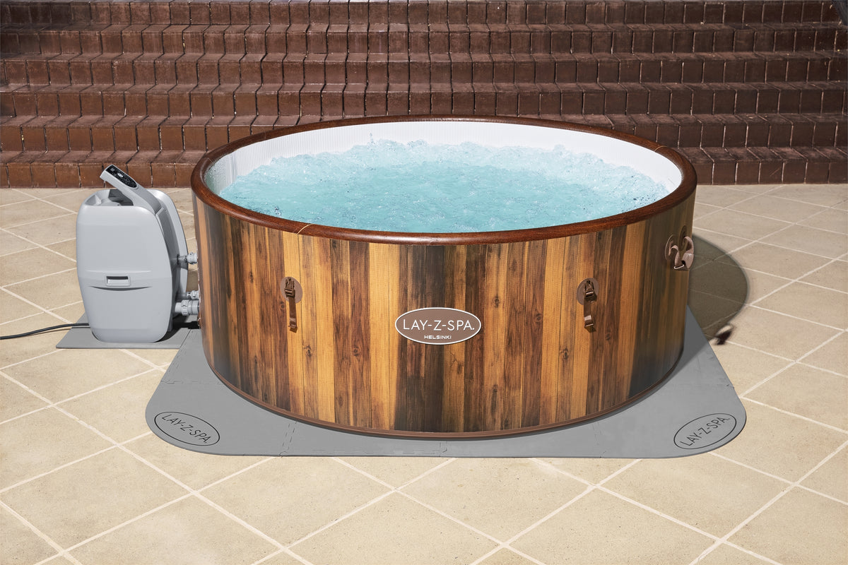 BESTWAY - Tapis de sol pour spa carré ou rond Lay-Z-Spa 196 x 196 cm