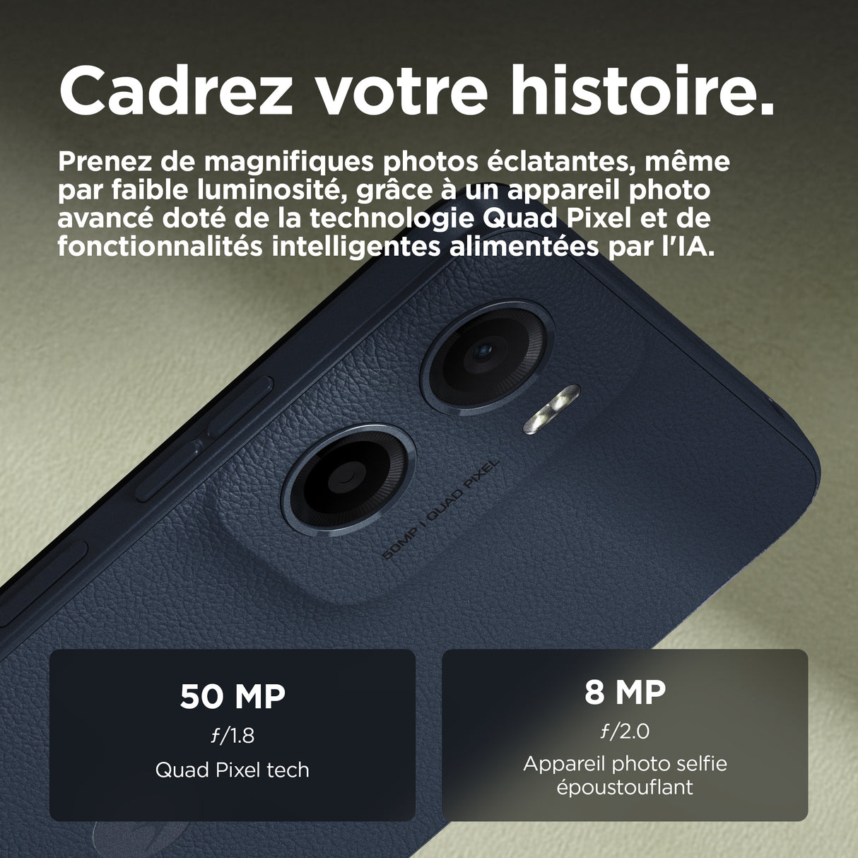 MOTOROLA Moto G05 Smartphone 4G - 4 Go - 256 Go - Bleu denim