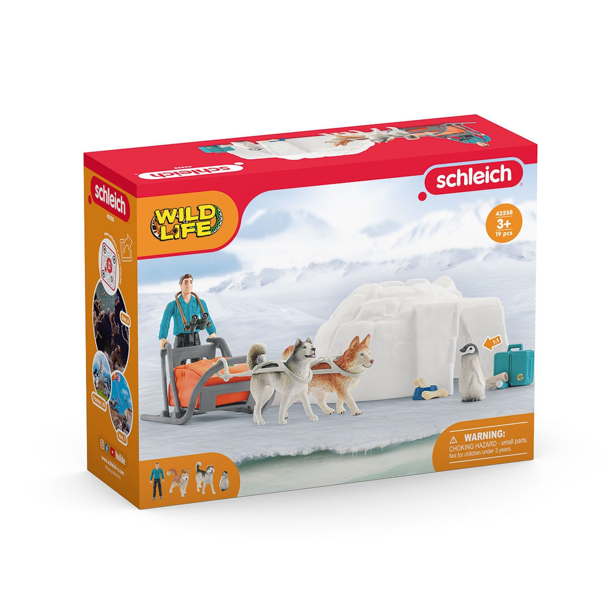 Coffret Expédition en Antarctique, figurines animaux sauvages, Schleich 42558 Wild Life, Pour enfant des 3 ans