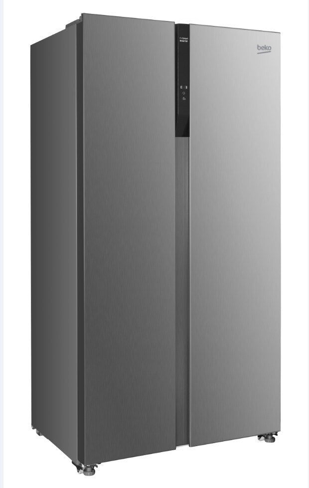 Réfrigérateur Américain - BEKO - GNO5323XPN - 532 L - Froid ventilé - Ecran sur la poignée - Classe D - 177x91x67 - Inox