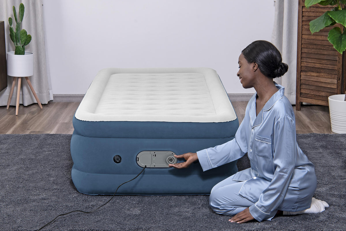 Bestway AlwayzAire™ Matelas gonflable une personne Twin avec double pompe intégrée 1,91 m x 97 cm x 46 cm