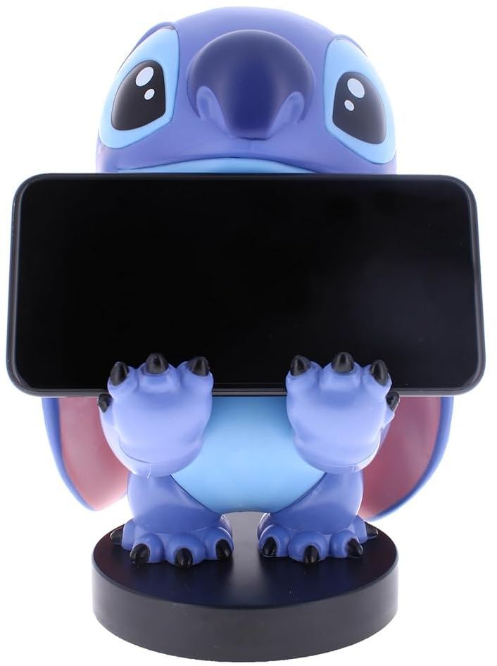 Figurine Disney Stitch - EXQUISITE GAMING - Cable Guys - Support écouteurs, smartphone ou petit accessoire - 20 cm