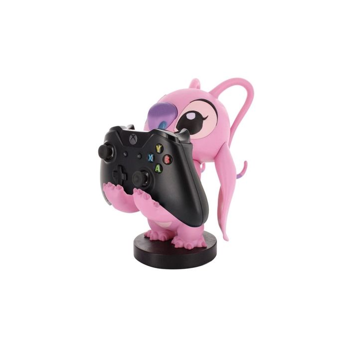 Figurine Disney Stitch Angel - EXQUISITE GAMING - Cable Guys - Support écouteurs, smartphone ou petit accessoire - 20 cm