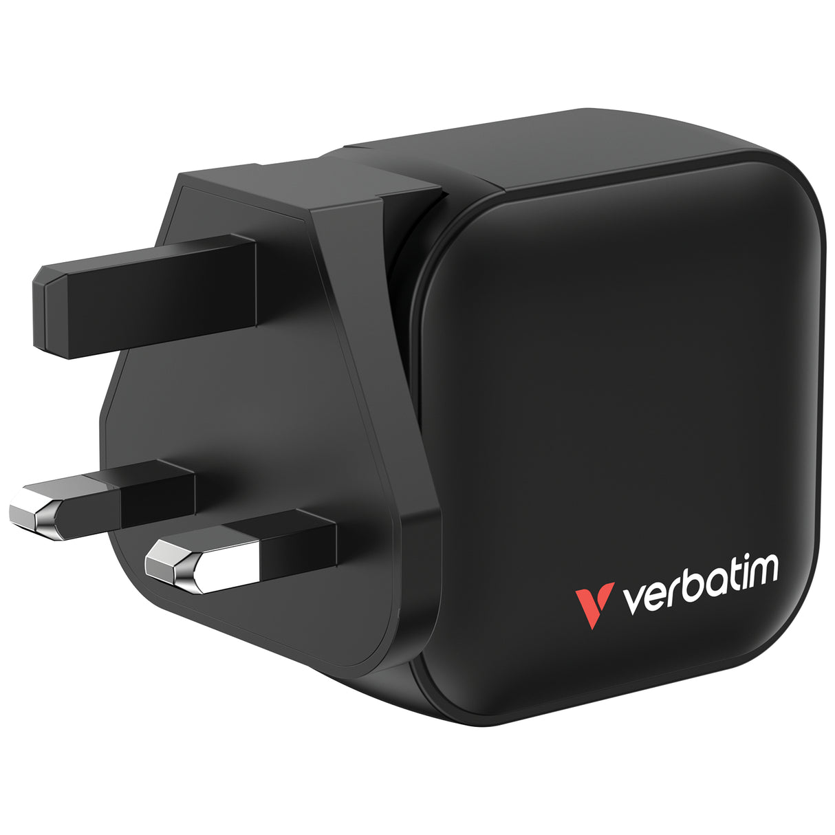 Chargeur secteur Verbatim Mini GaN 1x USB-A + 2x USB-C 70W (Noir)
