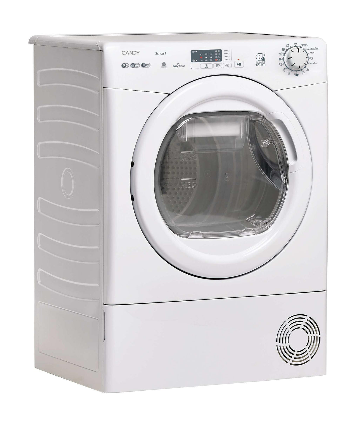 Seche-linge pompe a chaleur CANDY CS EH9N2LE-S Smart - 9 kg - Bac EasyCase - Classe D - Blanc