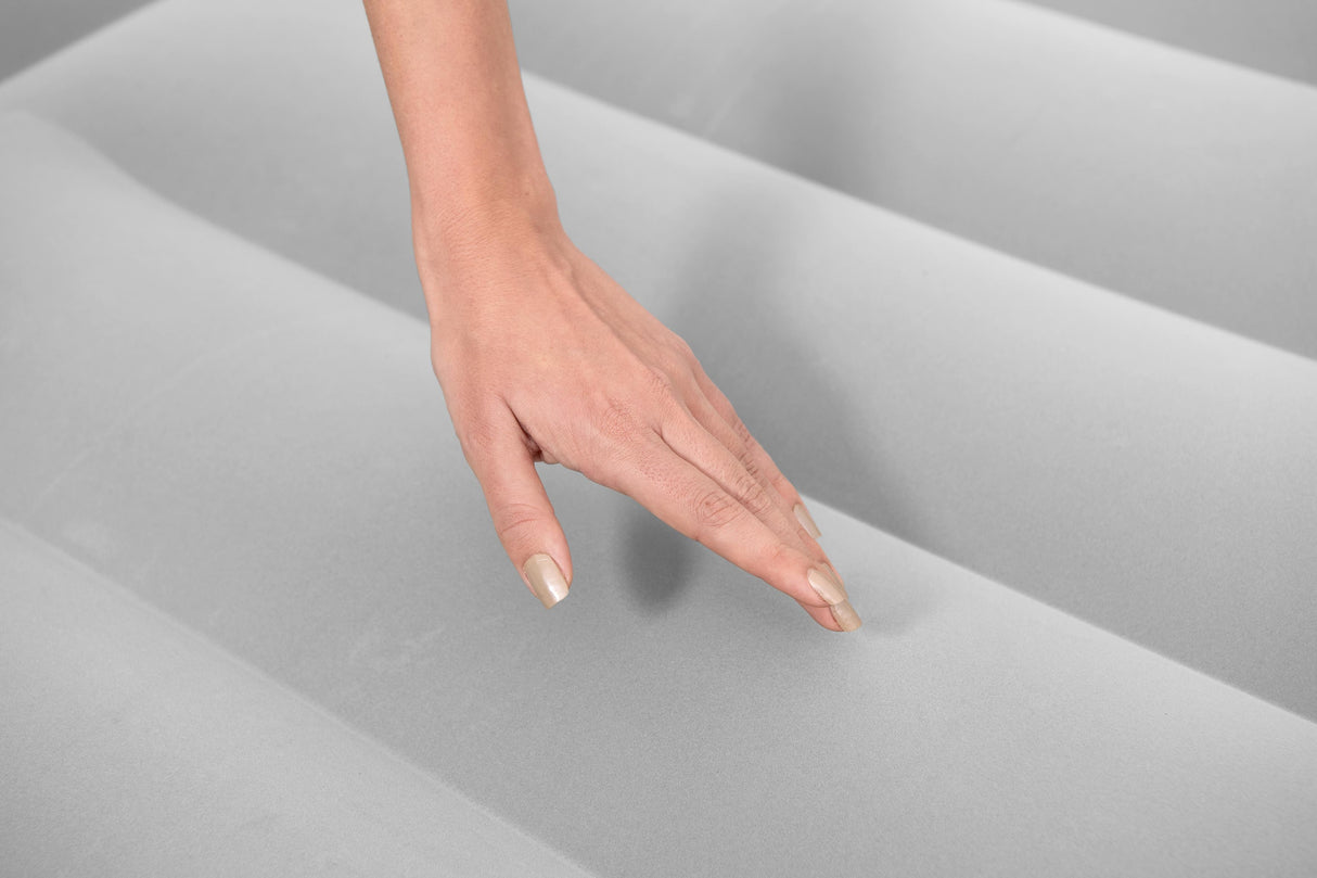 Matelas gonflable - BESTWAY - 671BD Queen - Pompe électrique intégrée - Tete de lit LoungeLux - Tritech durable