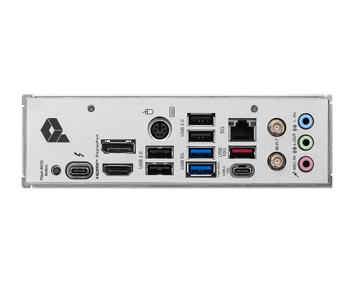 Carte mere - MSI - PRO Z890-P WIFI - Wi-Fi 7, 5G LAN, Thunderbolt 4, PCIe 5.0, argentée