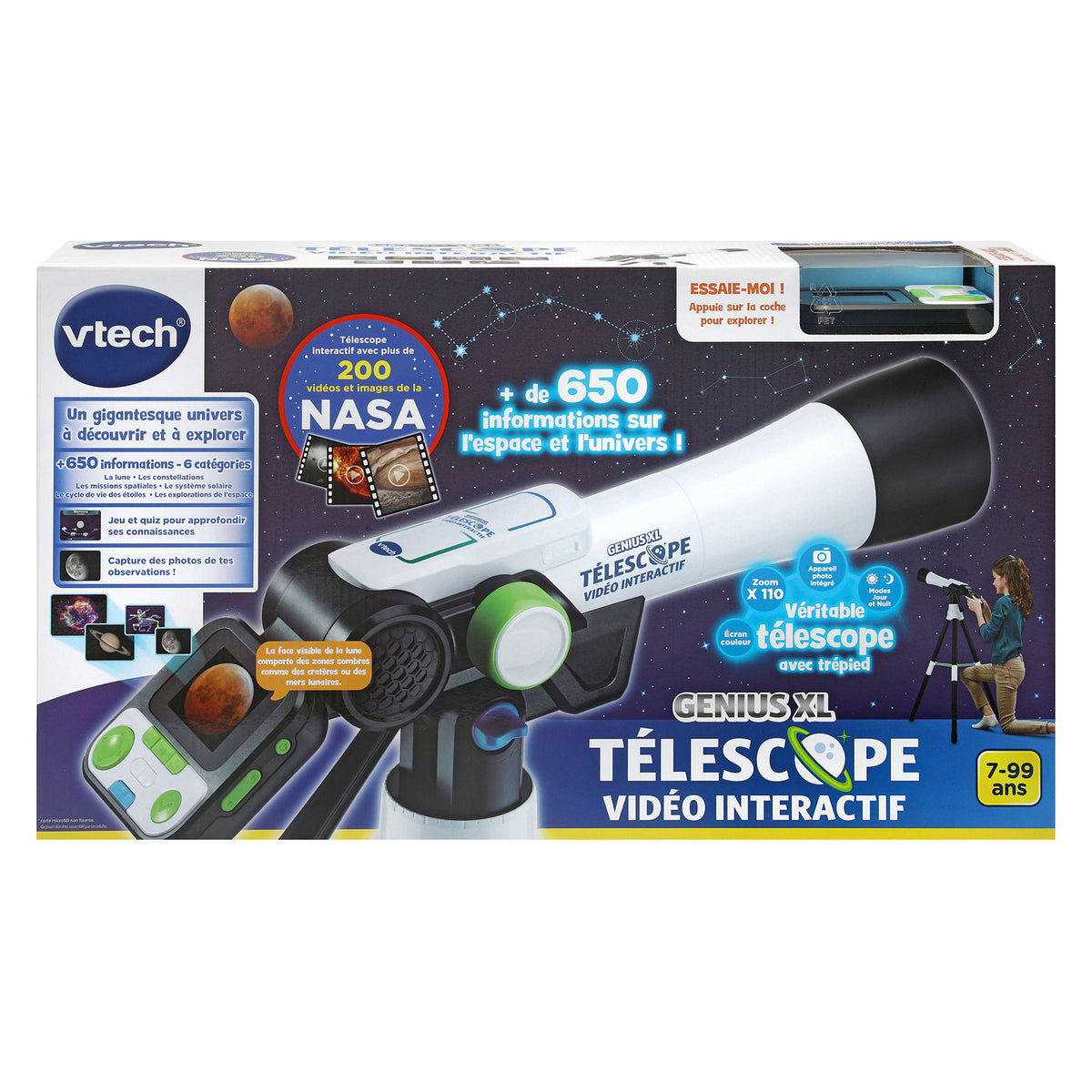 VTECH Genius XL - Télescope vidéo interactif