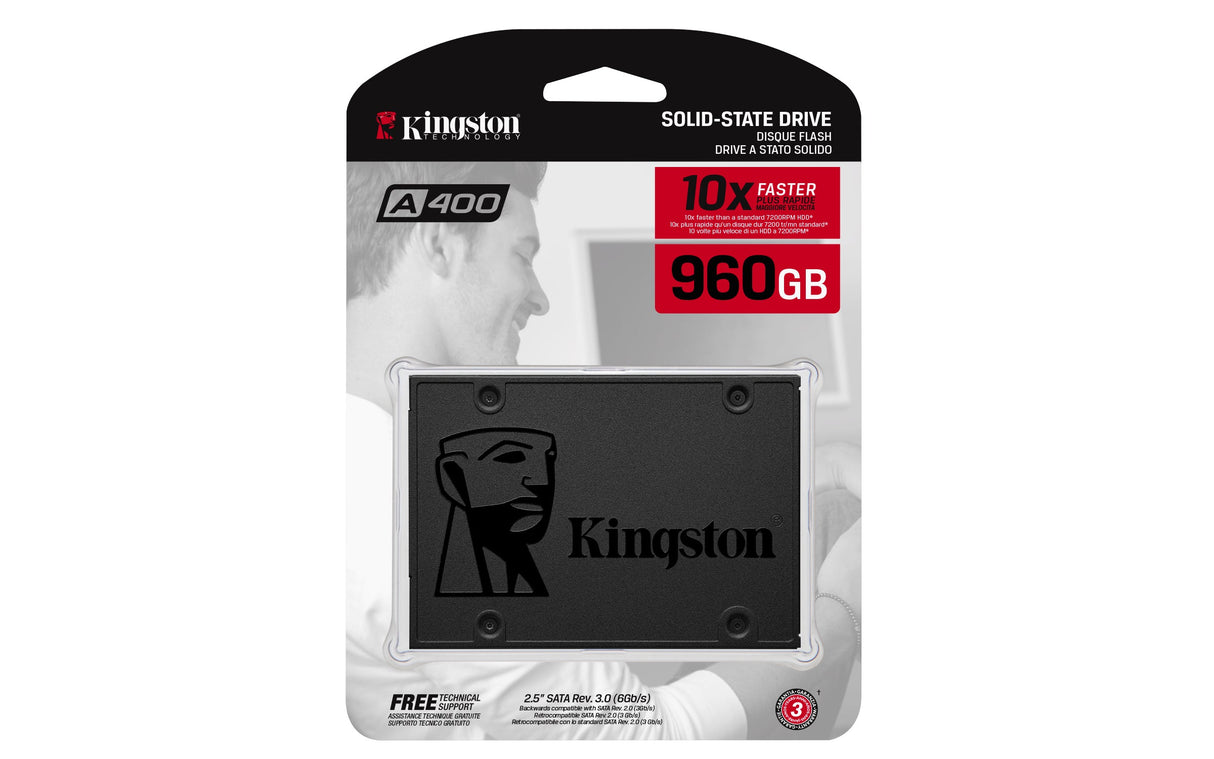 Disque SSD Kingston A400 960Go - S-ATA 2,5"