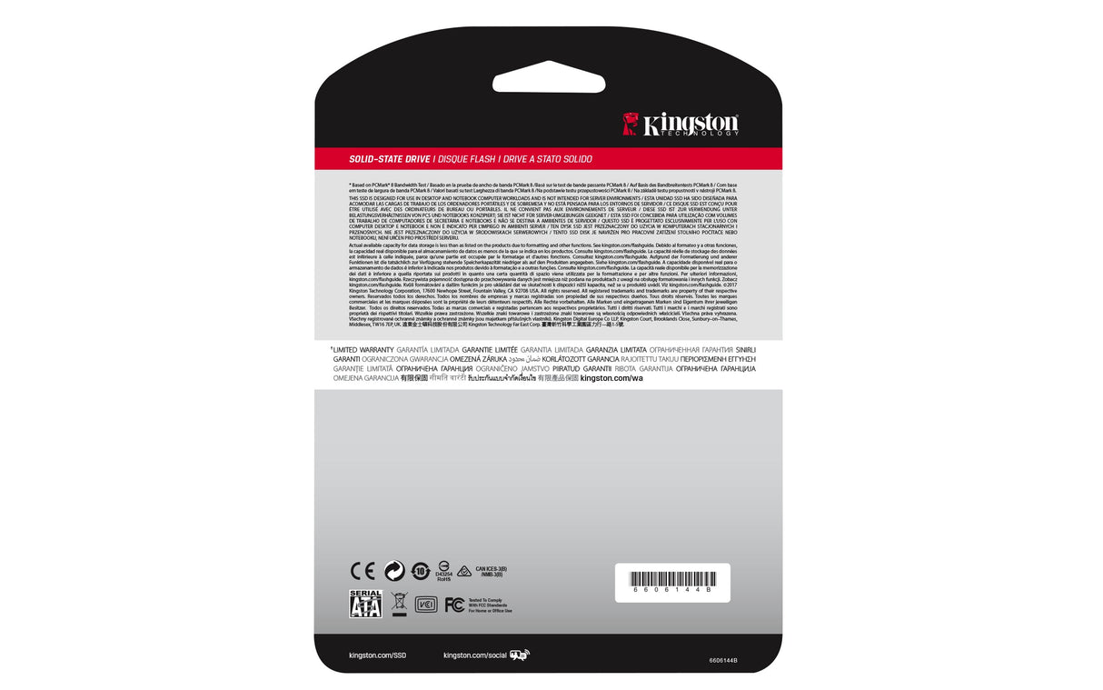 Disque SSD Kingston A400 960Go - S-ATA 2,5"