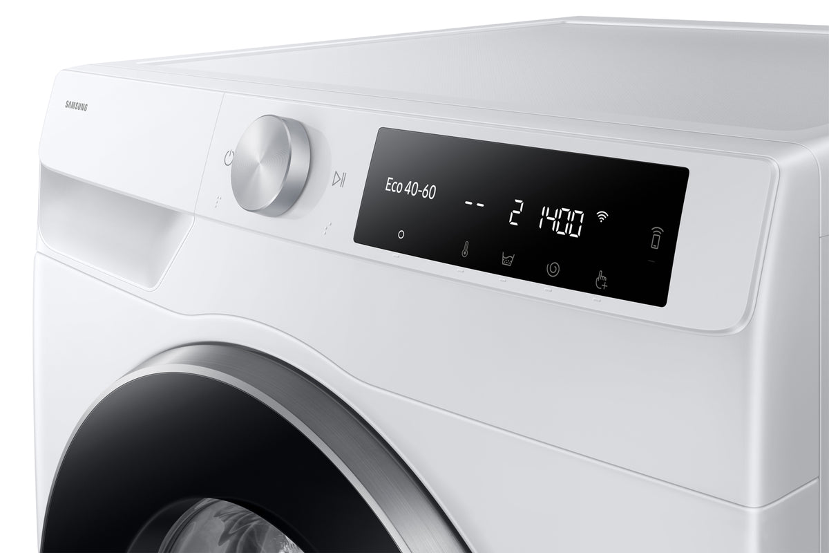 Lave-linge hublot SAMSUNG AI ecobubble™ WW11DG6B25LE - 11 kg - Digital Inverter - L60cm - 1400 trs/min - Classe A-10% - Blanc