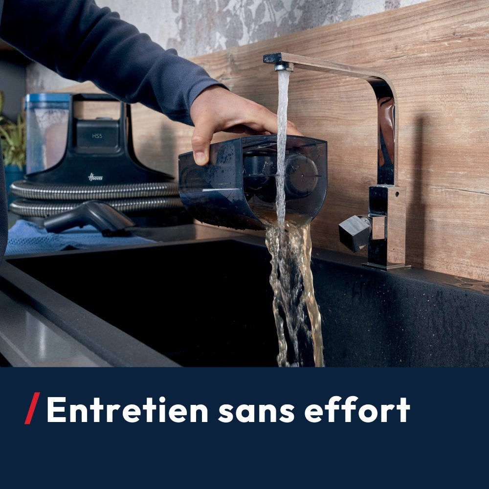 Nettoyeur Détacheur Shampouineuse HOOVER HS500 - Lave et Seche Tapis,Moquette, Canapé, Tissus, Sieges Voiture - Puissant 400W
