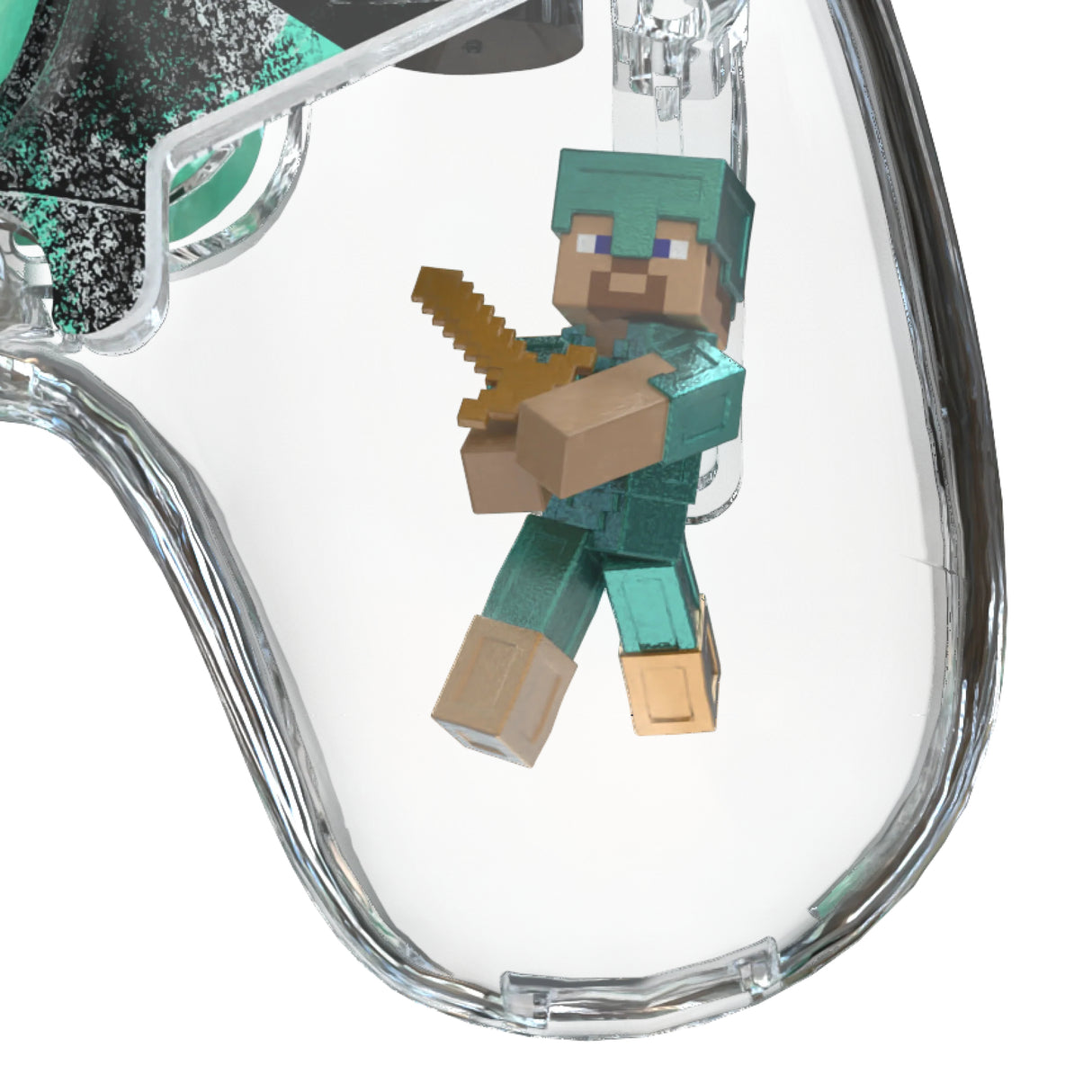 Manette de jeu - Xbox Series X|S, Xbox One et PC - Minecraft : Diamond - Sans fil - PDP - Transparent