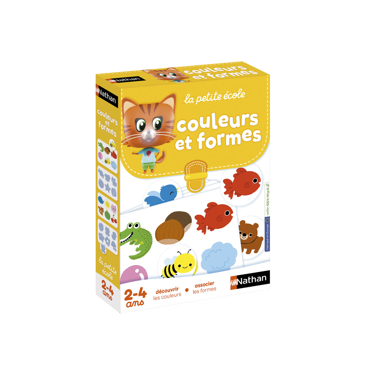 Jeu d'association NATHAN La Petite Ecole - Couleurs et Formes - Pour enfants de 2 ans et plus