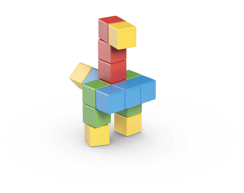 Blocs magnétiques - GEOMAG - Set créatif - 16 pieces - Éducatif - Plastique recyclé - Des 12 mois
