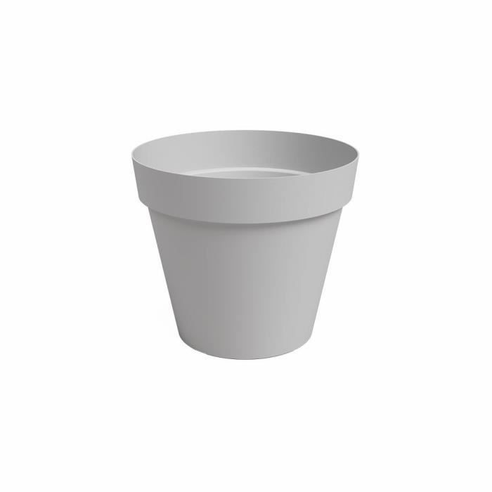 ARTEVASI Pot de fleur CAPRI - 40 ma - Gris clair - L40 x P40 x H34,7 cm